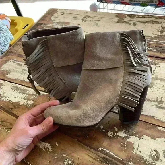 ASH taupe suede heeled boots size 39 - Picture 2 of 10